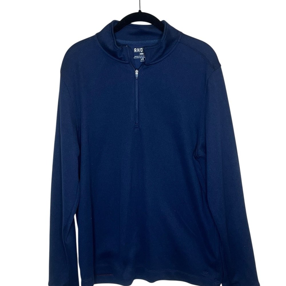 RHONE‎ Navy Pullover 1/4 Zip Shirt